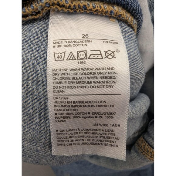 Old Navy Overalls Womens 26 Blue Denim Bib Carpenter Pockets 100% Cotton - Picture 16 of 16